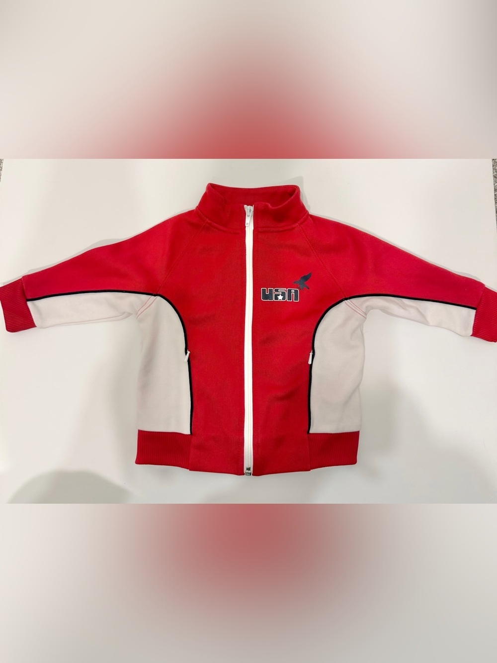 VINTAGE GYMBOREE USA Athletic Toddler Full Zip Jacket